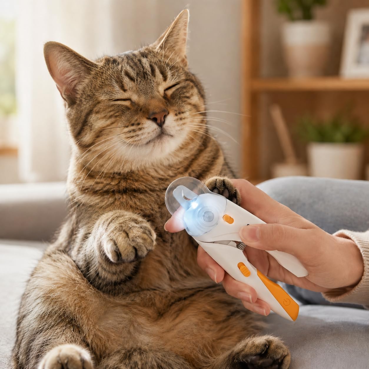 Cat Nail Clipper & Small Dog Nail Clippers with LED Light - See the Quick, Never Cut It - Extra Sharp, Stress-Free Trims at Home view 2